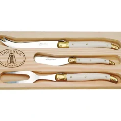 Jean Dubost 3pc Cheese Set with Ivory handles - cozylivehome.com | we sell a wide range of comfortable household items^ Shop All