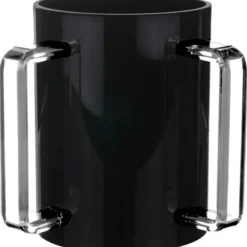J-WCLC-B-C Lucite Wash Cup Black With Clear Handle - cozylivehome.com | we sell a wide range of comfortable household items^ Shop All