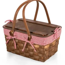 Kansas Handwoven Wood Picnic Basket - cozylivehome.com | we sell a wide range of comfortable household items^ Shop All