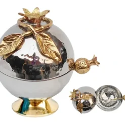 KARSHI HAMMERED POMEGRANATE SHAPE HONEY DISH - cozylivehome.com | we sell a wide range of comfortable household items^ Shop All