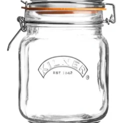 KILNER SQUARE CLIP TOP JAR 34 OZ - cozylivehome.com | we sell a wide range of comfortable household items^ Shop All