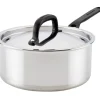 Kitchen Aid 5-ply Clad Stainless Steel Saucepan w/ Lid, 3Qt. - cozylivehome.com | we sell a wide range of comfortable household items^ Shop All