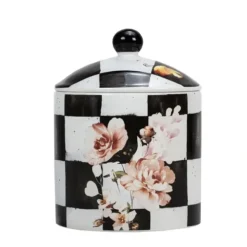 Fashion K-PJCB-S Porcelain Checkered Jar Small - cozylivehome.com | we sell a wide range of comfortable household items Giftware