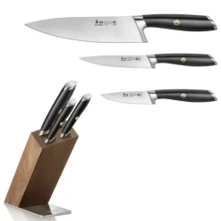 L Series 4-Piece Knife Block Set, Forged German Steel - cozylivehome.com | we sell a wide range of comfortable household items^ Shop All