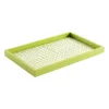LACQUER TRAY SMALL RECT TRELLIS GREEN - cozylivehome.com | we sell a wide range of comfortable household items^ Shop All