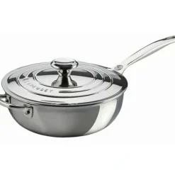 Le Creuset Tri-Ply Saucier Pan with Lid 3.5Qt. - cozylivehome.com | we sell a wide range of comfortable household items^ Shop All