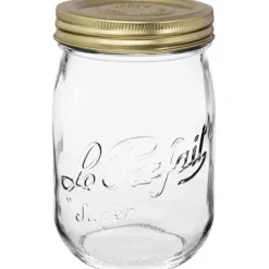 Le Parfait Screw Top Jar w/ Gold Lid - cozylivehome.com | we sell a wide range of comfortable household items^ Shop All