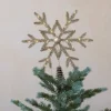 LED Snowflake Tree Topper w/ Glitter, Champagne - cozylivehome.com | we sell a wide range of comfortable household items^ Shop All