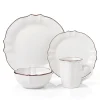 LH536 Scalloped White Dinnerware Service For 4 - cozylivehome.com | we sell a wide range of comfortable household items^ Shop All
