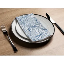 Linen Look Guest Towels 16 Pack Navy Tropical - cozylivehome.com | we sell a wide range of comfortable household items^ Shop All