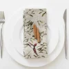 Linen Napkins Mistletoe Set- 2 - cozylivehome.com | we sell a wide range of comfortable household items^ Shop All
