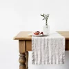 LINEN TABLE RUNNER 16"X79" NATURAL WHITE STRIPES - cozylivehome.com | we sell a wide range of comfortable household items^ Shop All