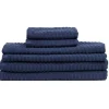 Lisbon Navy Solid 100% Cotton Bath Towels - cozylivehome.com | we sell a wide range of comfortable household items^ Shop All