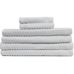 Lisbon White Solid 100% Cotton Bath Towels - cozylivehome.com | we sell a wide range of comfortable household items^ Shop All
