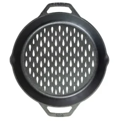 LODGE CAST IRON DUAL HANDLE GRILL BASKET 12" - cozylivehome.com | we sell a wide range of comfortable household items^ Shop All