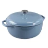 LODGE ENAMELED CAST IRON DUTCH OVEN 7.5 QT STORM - cozylivehome.com | we sell a wide range of comfortable household items^ Shop All