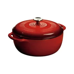 LODGE ENAMELED CAST IRON DUTCH OVEN 6 QT RED - cozylivehome.com | we sell a wide range of comfortable household items^ Shop All