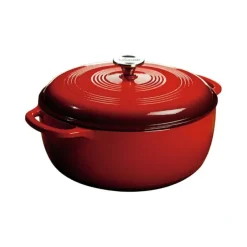 LODGE ENAMELED CAST IRON DUTCH OVEN 7.5 QT RED - cozylivehome.com | we sell a wide range of comfortable household items^ Shop All
