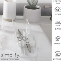 Long Narrow Drawer Organizer - 12"x3"x2" - Clear - cozylivehome.com | we sell a wide range of comfortable household items^ Shop All