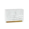 LSN-WHT Triple Line Napkin Holder- White Marble Lucite - cozylivehome.com | we sell a wide range of comfortable household items^ Shop All