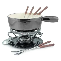 LUGANO FONDUE SET 9PC METALLIC BLK - cozylivehome.com | we sell a wide range of comfortable household items^ Shop All
