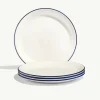 Made in Appetizer Plates, Navy Rim 8" - cozylivehome.com | we sell a wide range of comfortable household items^ Shop All