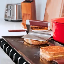 Made in Grill Press w/ Leather Handles - cozylivehome.com | we sell a wide range of comfortable household items^ Shop All