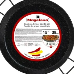 Magefesa Pizza & Paella Enamelled on Steel Pan 15 in. - cozylivehome.com | we sell a wide range of comfortable household items^ Shop All