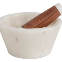 Outlet Marble and Acacia Wood Mortar & Pestle - cozylivehome.com | we sell a wide range of comfortable household items Shop All