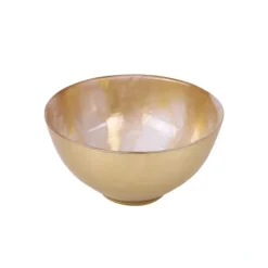Fashion MB157 Gold-White Marble Bowl - 6"D - cozylivehome.com | we sell a wide range of comfortable household items Giftware