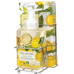 Online MDW LEMON BASIL FOAMING SOAP & NAPKIN SET - cozylivehome.com | we sell a wide range of comfortable household items Shop All