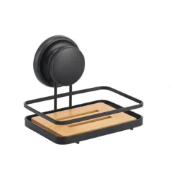 Best Mega Suction Cup Steel & Bamboo Soap dish - cozylivehome.com | we sell a wide range of comfortable household items Shop All