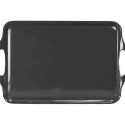 Outlet MELAMINE CALYPSO TRAY 11.5" X 19" CHARCOAL GRAY - cozylivehome.com | we sell a wide range of comfortable household items Shop All