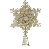 Cheap Metal Snowflake Tree Topper w/ Glitter - cozylivehome.com | we sell a wide range of comfortable household items Shop All