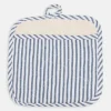 Best Sale METRO STRIPE TERRY LINED POT MITT BLUE - cozylivehome.com | we sell a wide range of comfortable household items Shop All