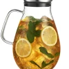 Outlet MK-84PITCH 84- OZ Glass Pitcher With Stainless Steel Lid - cozylivehome.com | we sell a wide range of comfortable household items Giftware