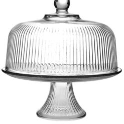 Online MONACO GLASS CAKE STAND W/LID - cozylivehome.com | we sell a wide range of comfortable household items Shop All