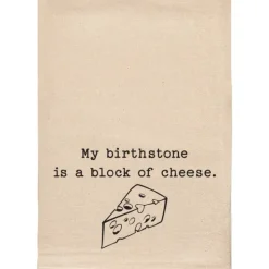 Shop My Birthstone is a block of cheese funny tea towel - cozylivehome.com | we sell a wide range of comfortable household items Shop All
