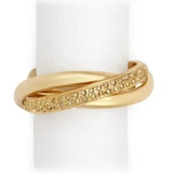 Cheap NJ1003 THREE RING CRYSTAL NAPKIN JEWELS (SET OF 4) - cozylivehome.com | we sell a wide range of comfortable household items Giftware