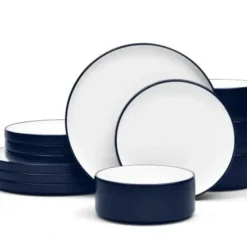 Shop Noritake Colortex Stony Navy Dinnerware Service for 4 - cozylivehome.com | we sell a wide range of comfortable household items Shop All