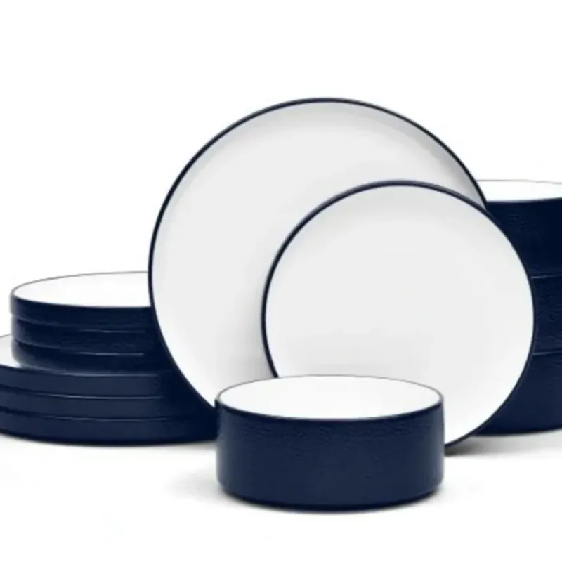 Shop Noritake Colortex Stony Navy Dinnerware Service for 4 - cozylivehome.com | we sell a wide range of comfortable household items Shop All