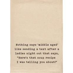 Cheap NOTHING SAYS MIDDLE AGED LIKE FUNNY NATURAL TOWEL - cozylivehome.com | we sell a wide range of comfortable household items Shop All
