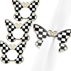 Cheap NR-BU-OC Napkin Ring - Butterfly - Onyx Set Of 4 - cozylivehome.com | we sell a wide range of comfortable household items Shop All