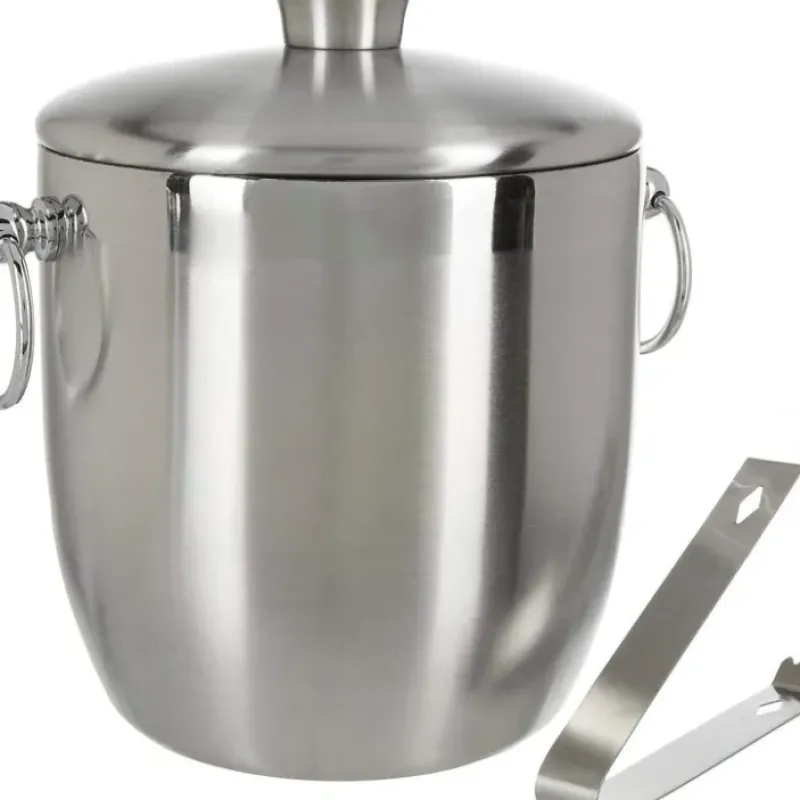 Shop OGGI Stainless Double Wall Ice Bucket w/ Tongs 3 Qt. - cozylivehome.com | we sell a wide range of comfortable household items Shop All