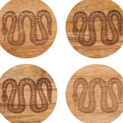 Outlet Olympus Engraved Coasters Set/4 - cozylivehome.com | we sell a wide range of comfortable household items Shop All
