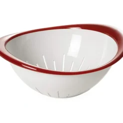 Outlet Omada - Trendy, Red Ruby Edge, Colander, 10.25" - cozylivehome.com | we sell a wide range of comfortable household items Housewares