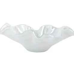Sale OND-5295W Onda Glass White Large Bowl - cozylivehome.com | we sell a wide range of comfortable household items Giftware