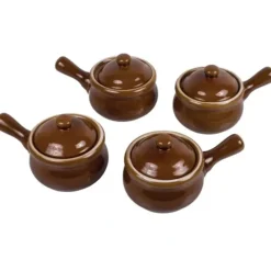 Online ONION SOUP CROCK W/LID BRN - cozylivehome.com | we sell a wide range of comfortable household items Shop All