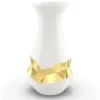 Store ORO-VAOS-90G Talianna Oro Vase, White & Gold - cozylivehome.com | we sell a wide range of comfortable household items Giftware