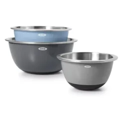 Discount OXO GG 3 PIECE INSULATED STAINLESS STEEL MIXING BOWL SET - GRAY - cozylivehome.com | we sell a wide range of comfortable household items Housewares
